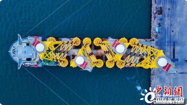 全球最深吸力筒式海上风电项目34套导管架交付 全球最深吸力筒式海上风电项目34套导管架交付