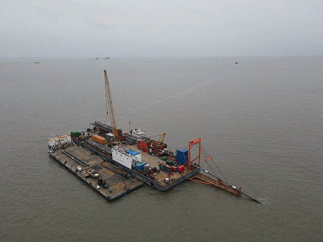 冀东南堡1-29储气库先导试验地面工程注采集输管道项目铺管船施工项目进展顺利 冀东南堡1-29储气库先导试验地面工程注采集输管道项目铺管船施工项目进展顺利