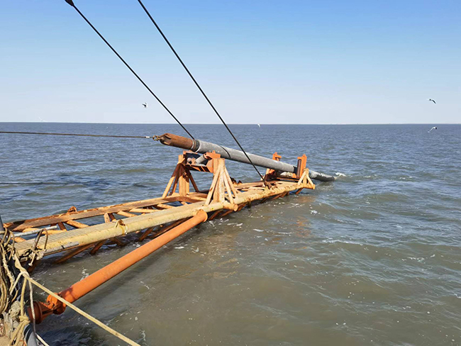 冀东南堡1-29储气库先导试验地面工程注采集输管道项目铺管船施工项目进展顺利 冀东南堡1-29储气库先导试验地面工程注采集输管道项目铺管船施工项目进展顺利