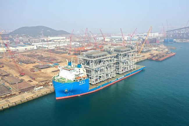 全球首例一体化建造LNG模块化工厂全部完工交付 全球首例一体化建造LNG模块化工厂全部完工交付