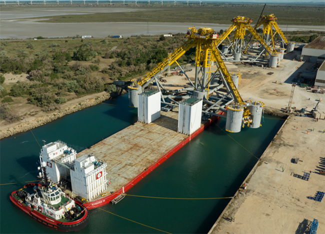 图说丨全球首个张力腿漂浮式海上风电基础下水 图说丨全球首个张力腿漂浮式海上风电基础下水