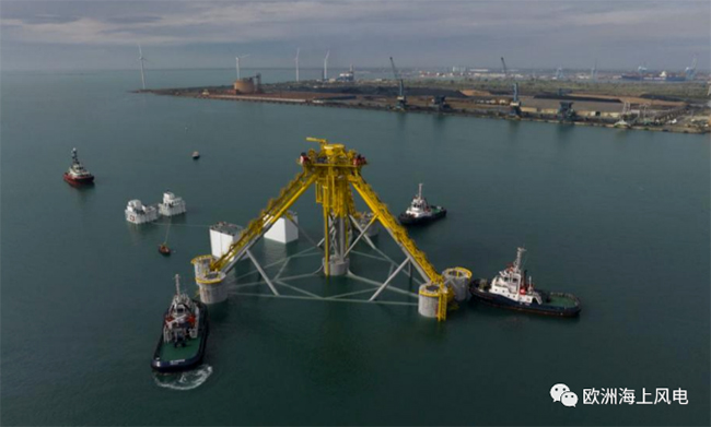 全球首台张力腿浮式风机安装完成! 全球首台张力腿浮式风机安装完成!