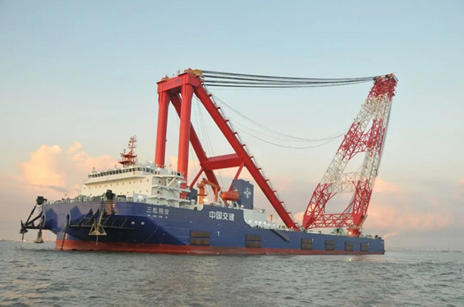中交三航投建!5000吨海上风电船试航成功 中交三航投建!5000吨海上风电船试航成功