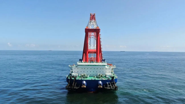 中交三航投建!5000吨海上风电船试航成功 中交三航投建!5000吨海上风电船试航成功