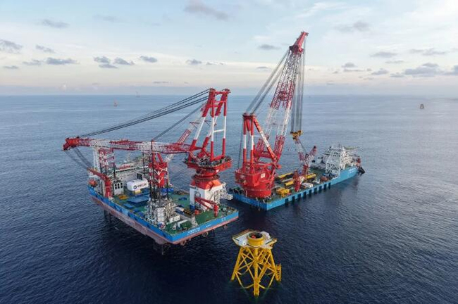 双“舰”合璧!港航局实现海上风电全流程自主化施工 双“舰”合璧!港航局实现海上风电全流程自主化施工