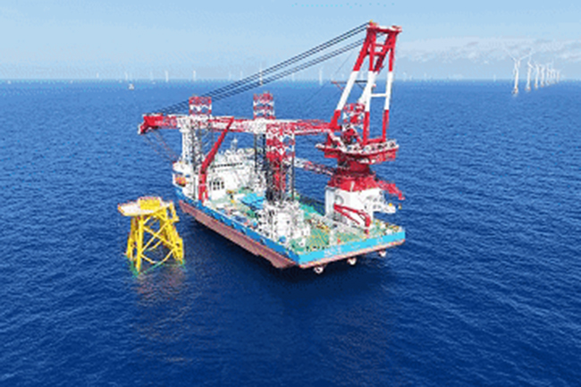 双“舰”合璧!港航局实现海上风电全流程自主化施工 双“舰”合璧!港航局实现海上风电全流程自主化施工