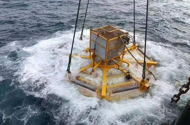 阳江漂浮式海上风电项目完成全部吸力锚沉贯施工 阳江漂浮式海上风电项目完成全部吸力锚沉贯施工