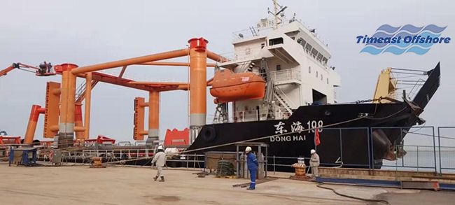 冀东油田(新建导管架和海上简易生产平台的安装)项目进展顺利 冀东油田(新建导管架和海上简易生产平台的安装)项目进展顺利